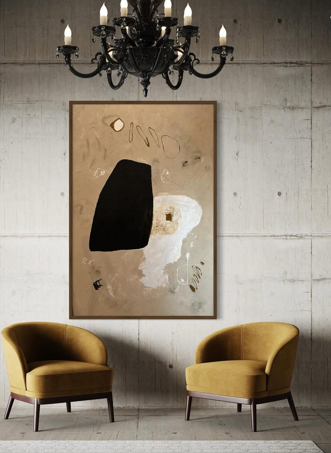 Black To White - 48" x 72"