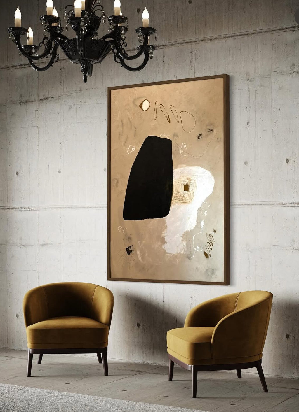 Black To White - 48" x 72"