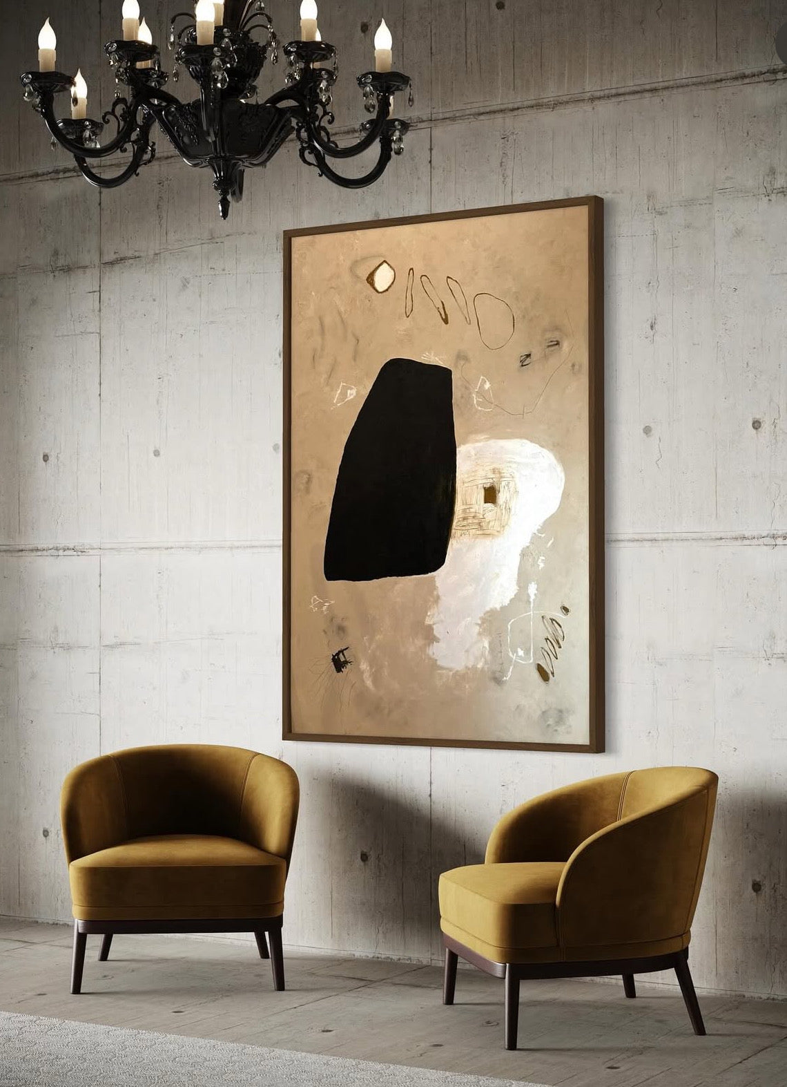 Black To White - 48" x 72"